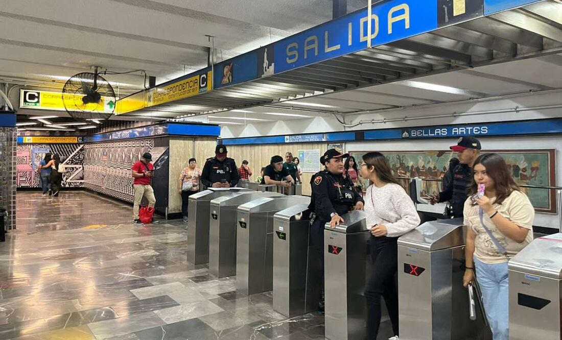 Usuarios del Metro niegan refuerzo de seguridad por pinchazos (05/05/2025). Foto: Especial
