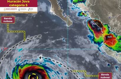 “Jova” se mantiene como huracán categoría 5; provocará lluvias fuertes en Colima, Jalisco, Nayarit y sur de Sinaloa