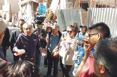 Jaloneo por demolición de edificio Saratoga 14