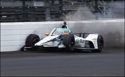 Así fue el choque de Fernando Alonso en las 500 Millas de Indianápolis