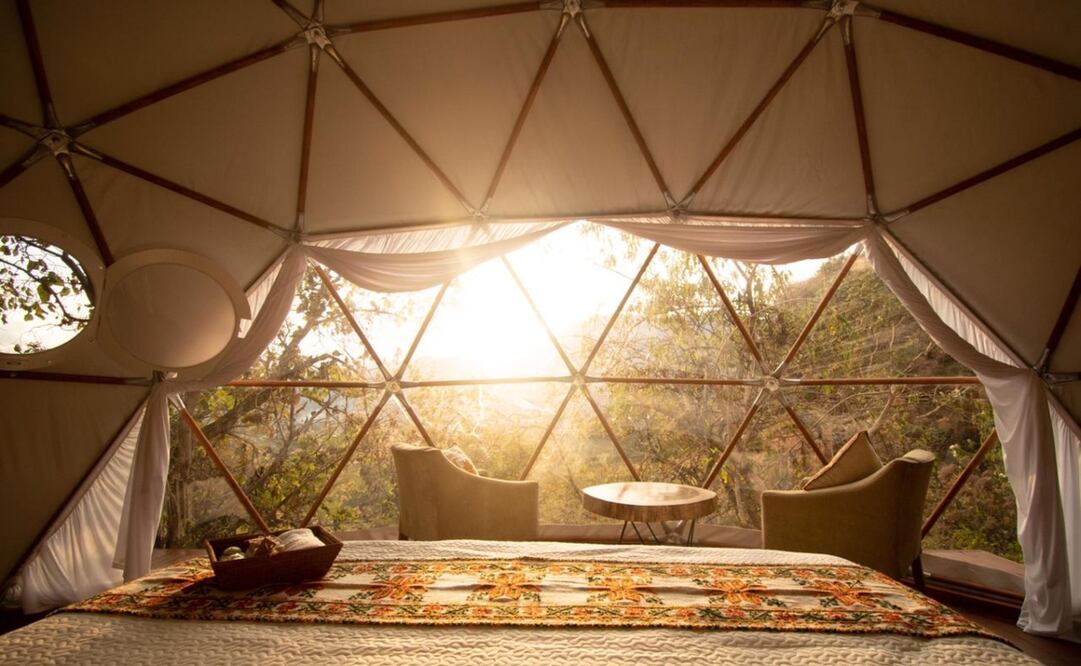 Glamping MaliKualli se encuentra a dos horas, aproximadamente, desde la Ciudad de México. Foto: Cortesía