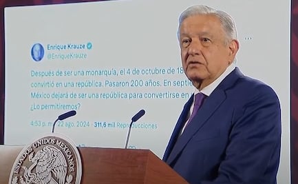 “Vamos a coronar a Claudia Carlota de México’”: AMLO arremete contra Krauze y Aguilar Camín