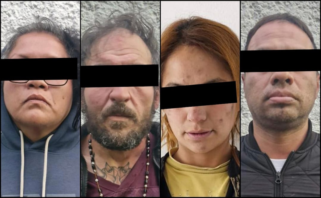 Tras el cateo, 4 personas fueron detenidas. Fotos: Secretaría de Seguridad Ciudadana