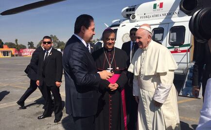 Avanza convoy del Papa hacia el Seminario de Ecatepec