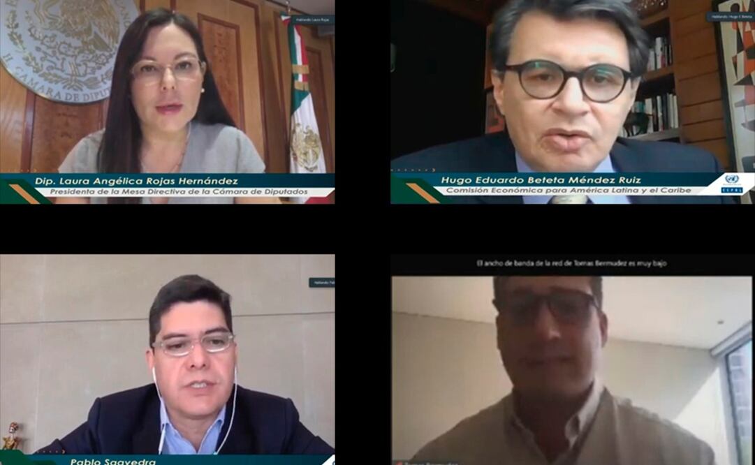 Conversatorio virtual “La economía en tiempos del COVID-19, diagnóstico y propuestas de los organismos internacionales” / Foto tomada de Twitter