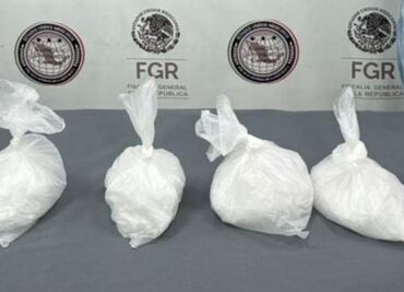 FGR decomisa 2 kilos de metanfetamina y detiene a dos en Los Ramones, Nuevo León