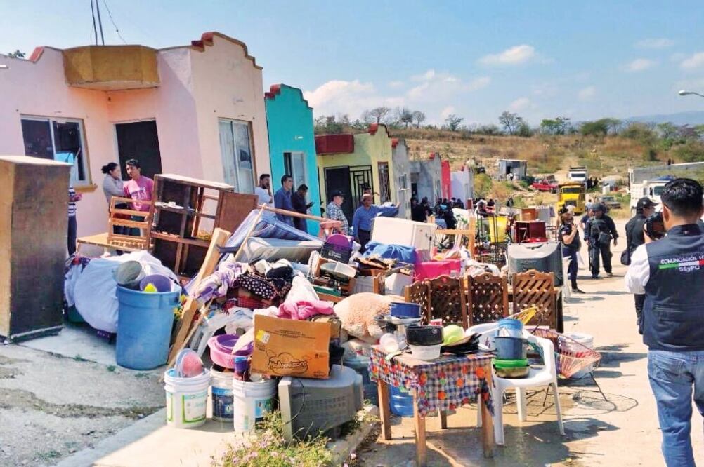El lugar es un fraccionamiento habitacional de 151 viviendas, 42 ya estaban terminadas 