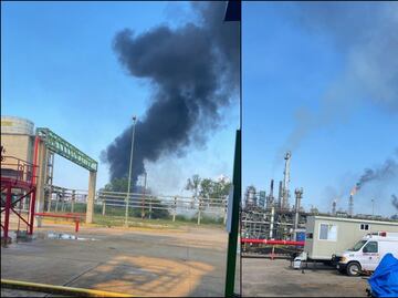 Reportan incendio al interior de la refinería Lázaro Cárdenas en Minatitlán, Veracruz; no hay lesionados