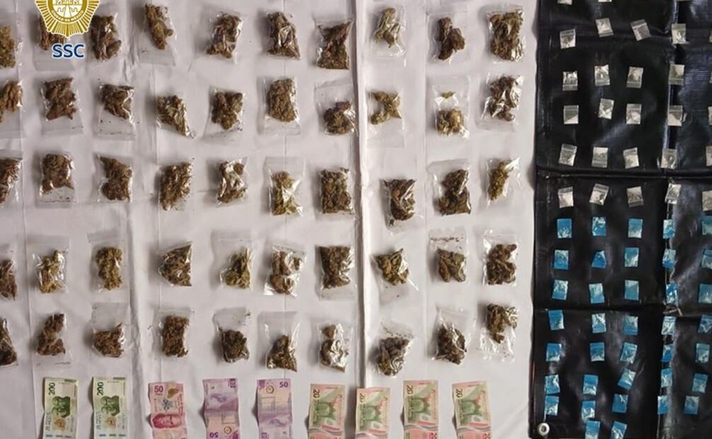 Capturaron a Mario Alex en posesión de más de 190 dosis de distintas drogas
Foto: Especial.