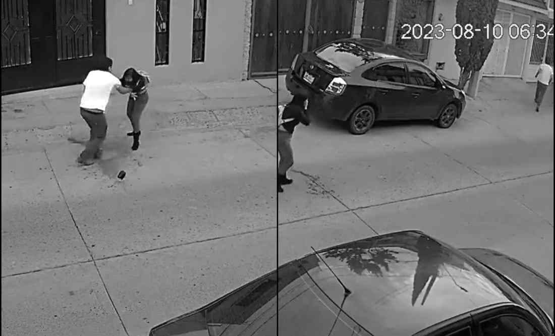 Ataque contra una joven que se dirigía a trabajar en León, Guanajuato. Foto: Especial