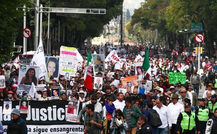 “Te sigo buscando, hijo”, marchan por la verdad, la paz y la justicia en Reforma
