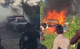 Queman patrullas e instalaciones de la delegación municipal de Cárdenas, Tabasco; pobladores exigen esclarecer muerte de motociclista