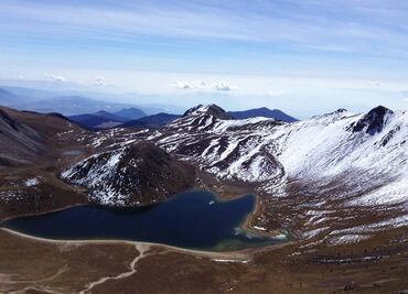 Cerrado el acceso al Nevado de Toluca por caída de granizo y bajas temperaturas