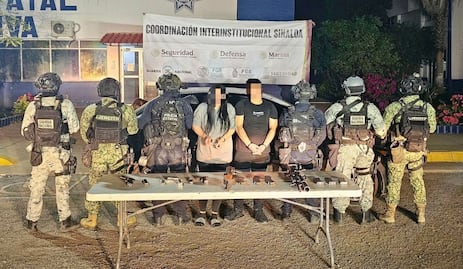 Operativos contra civiles armados en Culiacán; detienen a seis y aseguran arsenal y vehículos