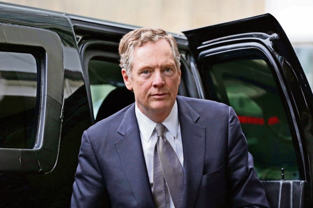 Robert Lighthizer, responsable de Comercio Exterior de Estados Unidos, exhortó a los socios de su país a solucionar los problemas que se generan por el exceso de capacidad en la producción global de acero y aluminio (ARIS OIKONOMOU. AFP)