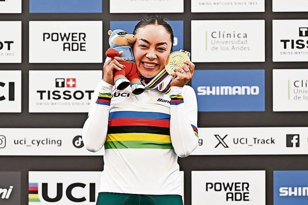 Yareli Acevedo fue campeona mundial de ciclismo. Foto Especial