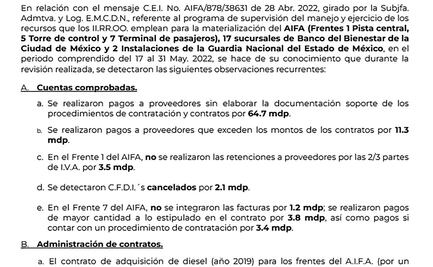 Anomalías en obras del Ejército: auditoría