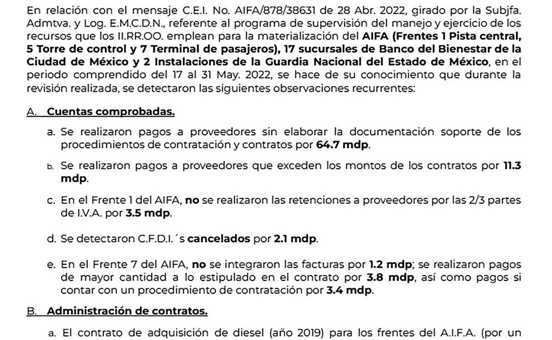 En abril y mayo de 2020 se registraron facturas canceladas de Laboratorio Nacional de la Construcción, S.A. e Ivradol Grupo Comercial, S.A. de C.V., por 227 mil 977 pesos, por lo que no existe comprobación de dicho gasto.