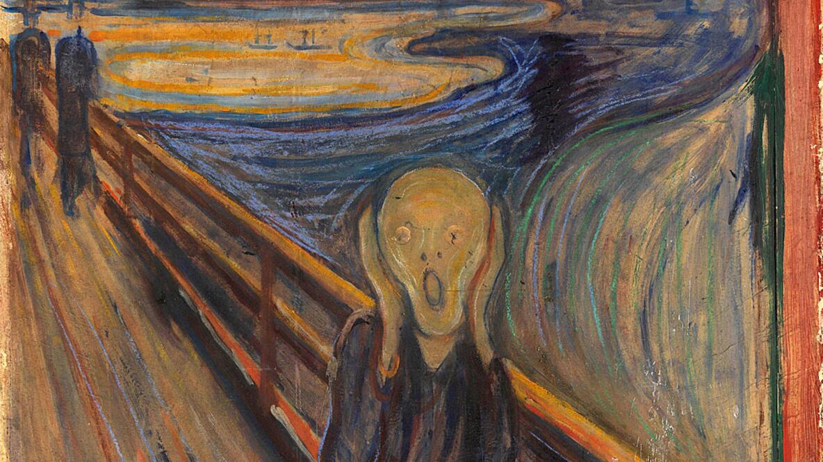 Edvard Munch, autor del ícono del arte moderno "El grito", no sólo fue testigo de cómo el mundo cambiaba a su alrededor por la gripe española, sino que fue una de sus víctimas... y dejó plasmada la experiencia. Foto: Nasjonalmuseet/Høstland, Børre