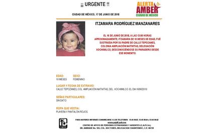 Alerta Amber. Buscan a Itzamara Rodríguez Manzanares en Xochimilco 