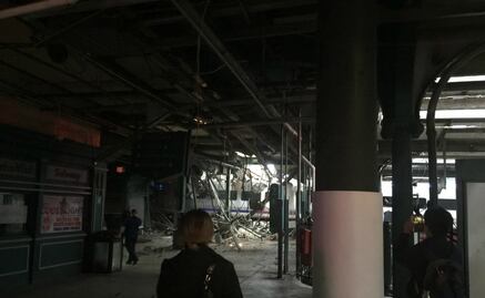Choca tren de pasajeros en estación de Nueva Jersey