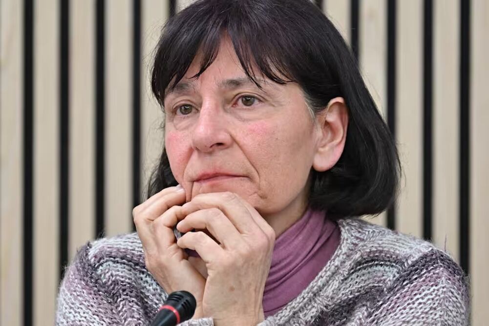 Gloria Branciani, una de las dos exmonjas que acusaron de abuso sexual al esloveno Marko Rupnik. FOTO: ANDREAS SOLARO. AFP