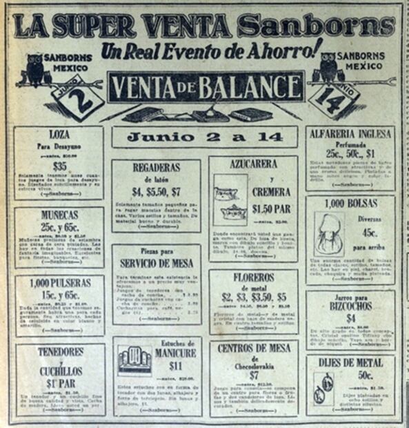 Anuncios de 1922, 1924... así se promocionaba Sanborns hace 100 años