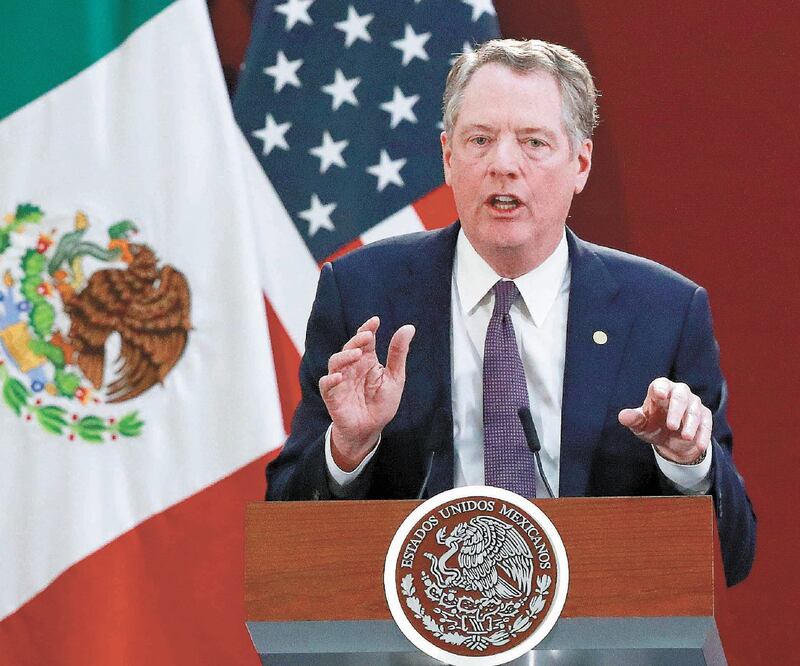 Robert Lighthizer, representante Comercial de EU. Foto: Archivo El Universal 