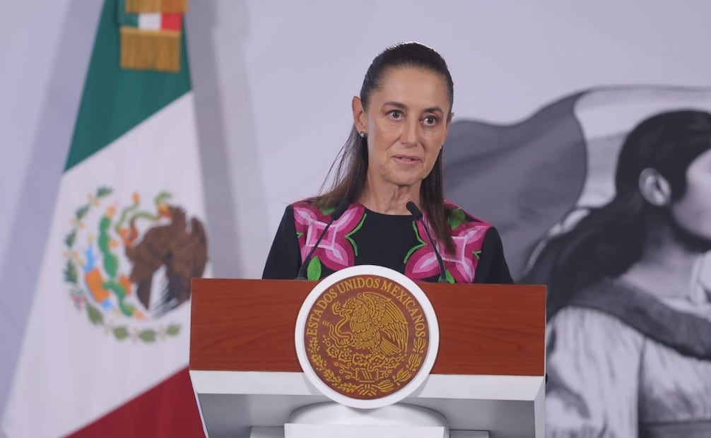 La presidenta Claudia Sheinbaum en la “Mañanera del Pueblo” del 29 de julio de 2026 en Palacio Nacional. Foto: Gabriel Pano/ EL UNIVERSAL