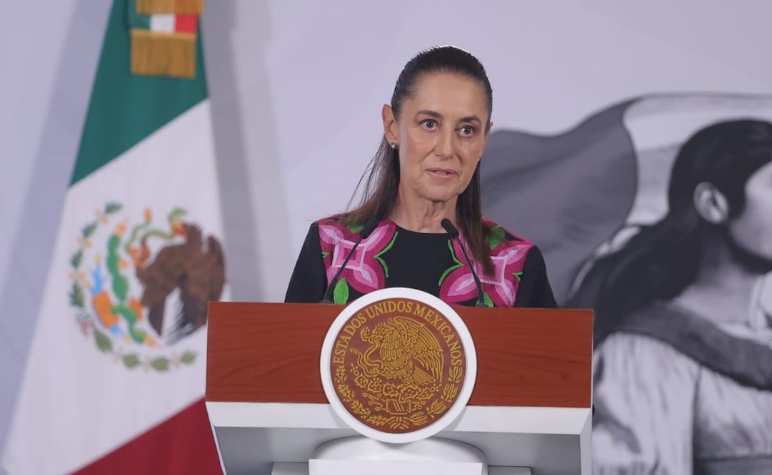 La presidenta Claudia Sheinbaum en la “Mañanera del Pueblo” del 29 de julio de 2026 en Palacio Nacional. Foto: Gabriel Pano/ EL UNIVERSAL