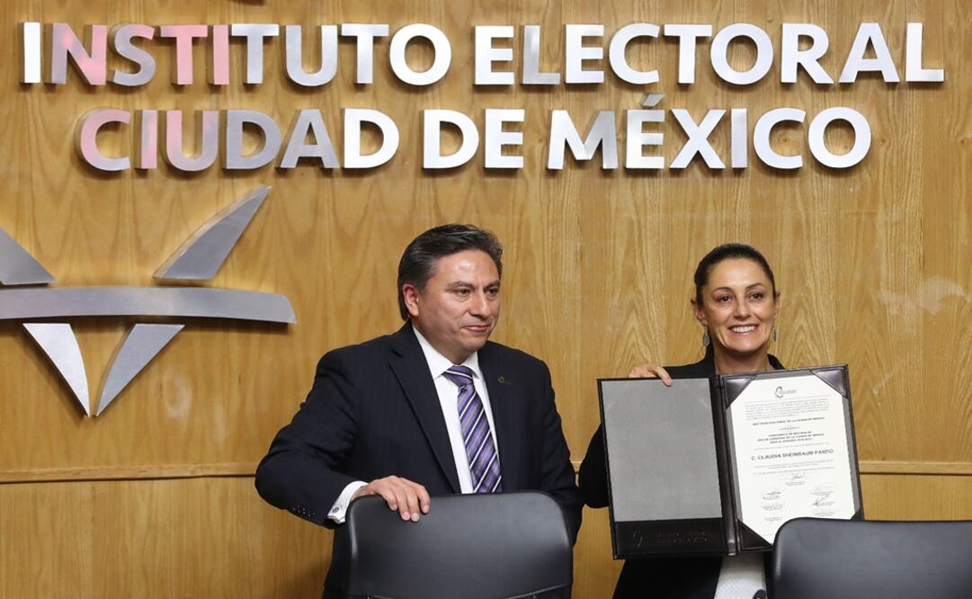 Claudia Sheinbaum en el Instituto Electoral de la Ciudad de México. Foto: Archivo/EL UNIVERSAL