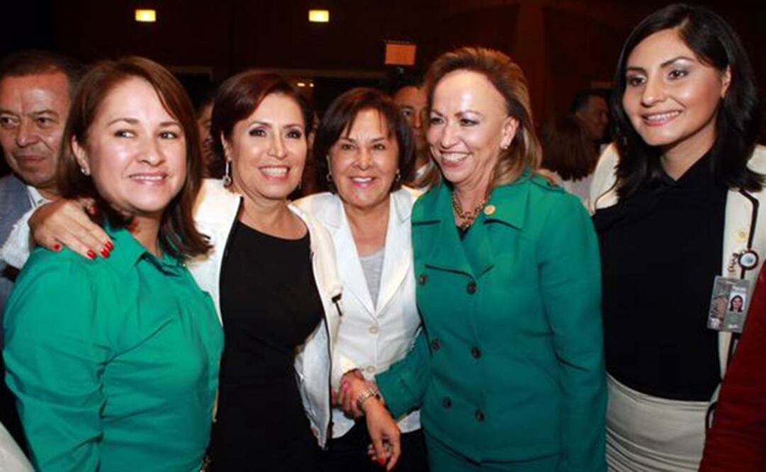 La titular de Sedesol convive con diputadas electas del PRI./Tomada de Twitter