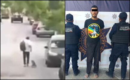 Detienen a hombre por maltrato animal en Guadalupe, Nuevo León; fue captado arrastrando a un perrito con una cadena