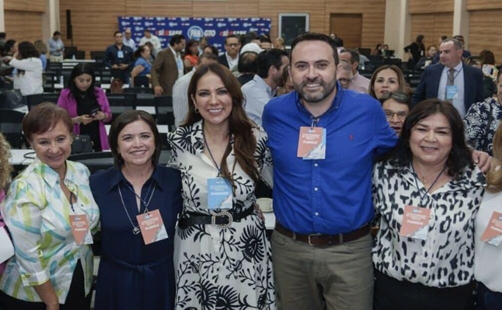 Aldo Márquez y Juana de la Cruz asumen la dirección estatal del PAN en Guanajuato. Foto: Especial