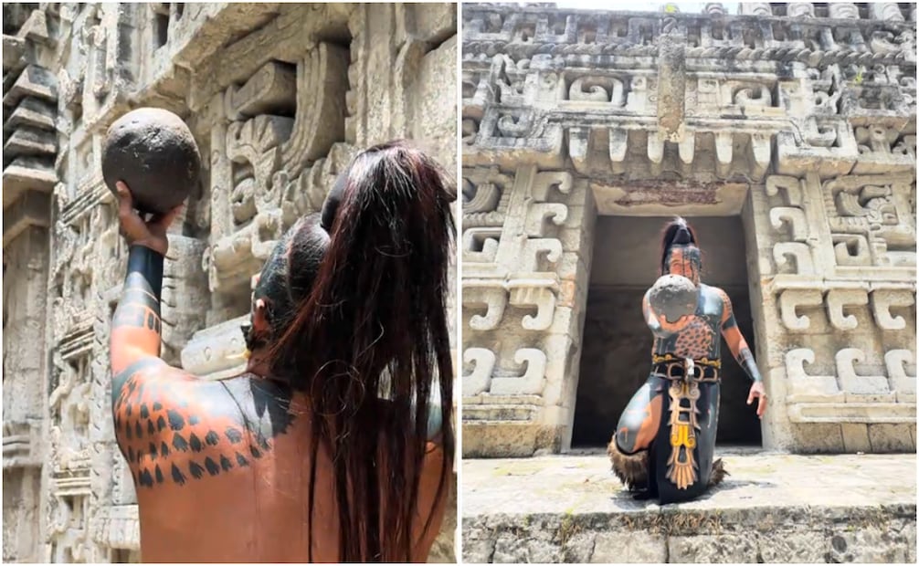 El creador de contenido Balam utiliza sus redes sociales para promover la historia y las tradiciones de la cultura maya. Foto: Captura de pantalla TikTok