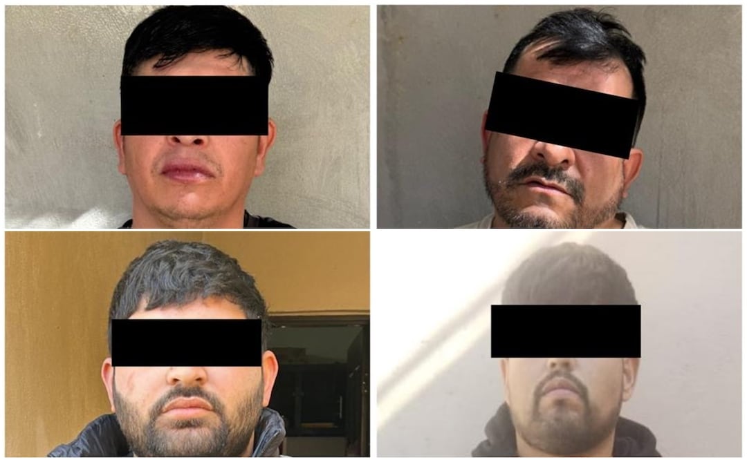 Las 11 personas fueron detenidas en Caborca, Sonora en posesión de armas de fuego en la colonia Niños Héroes y posteriormente puestos a disposición del agente del Ministerio Público (25/01/2025). Foto: Especial