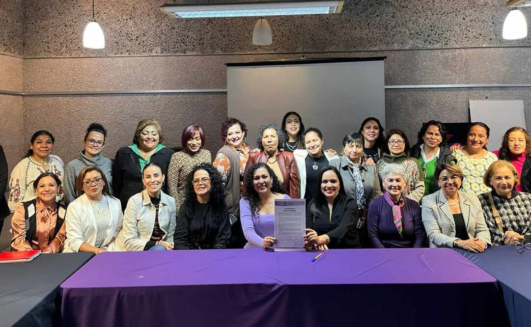Red de Mujeres de Veracruz lamentan uso político de violencia de género (17/07/2025). Foto: Especial
