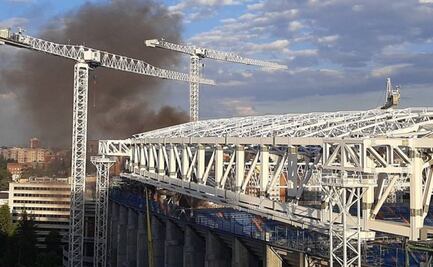 Se incendia el Santiago Bernabéu, estadio del Real Madrid