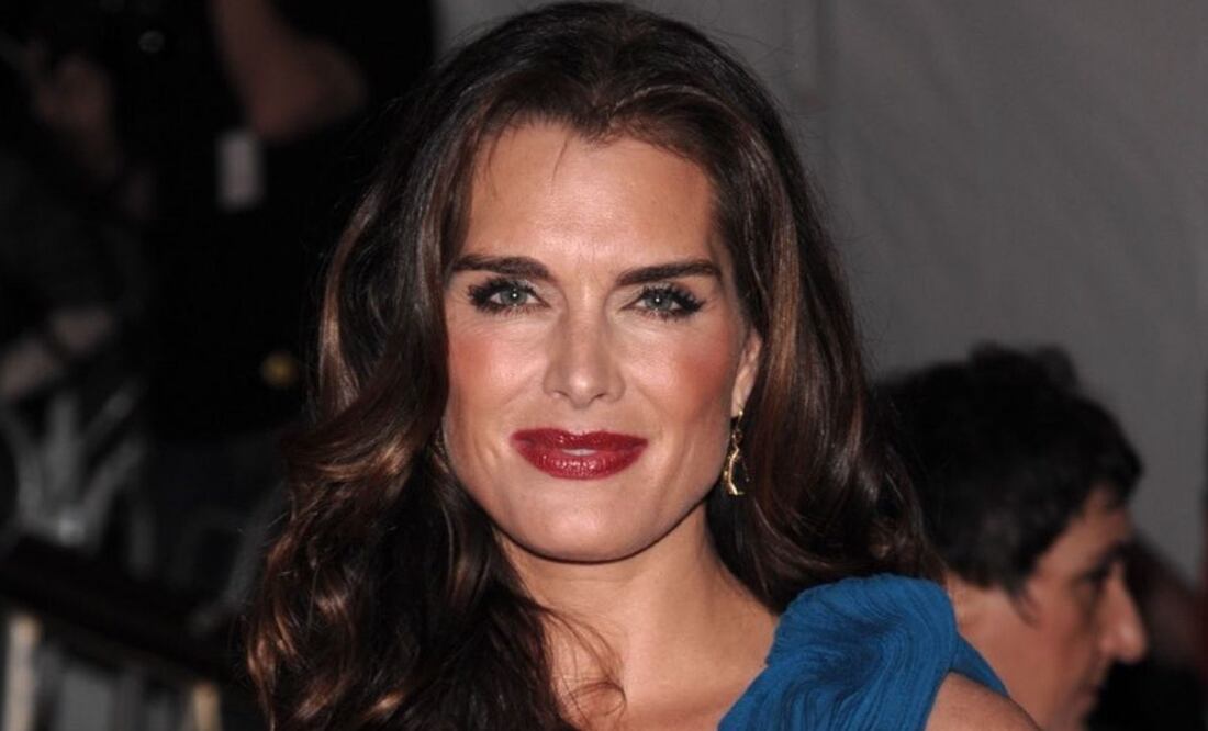 Brooke Shields con un hermoso vestido de Carolina Herrera. Fuente Instagram @brooke_shields_fanpage