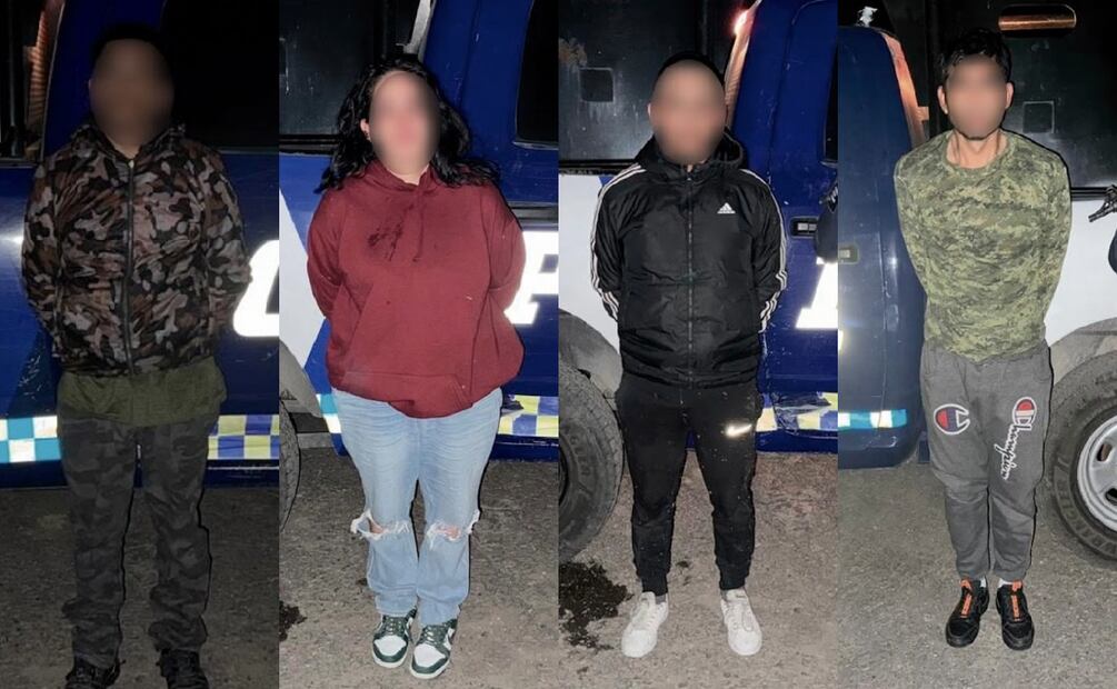 Durante el operativo fueron detenidos otras 4 personas ligadas a una célula delictiva que opera en Guanajuato (4/02/2025). Foto: Especial