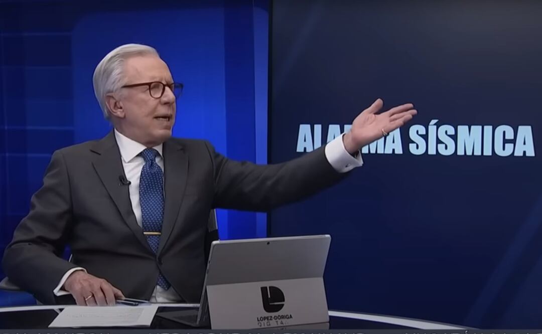 Joaquín López Dóriga en sismo 7 de diciembre. / Foto: Captura video de Youtube.