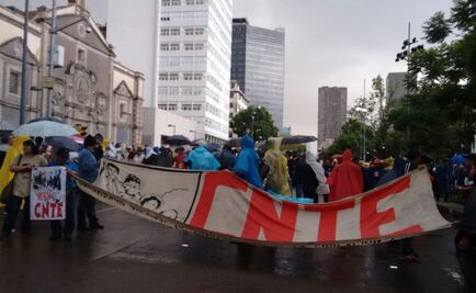 Concluye marcha de la CNTE