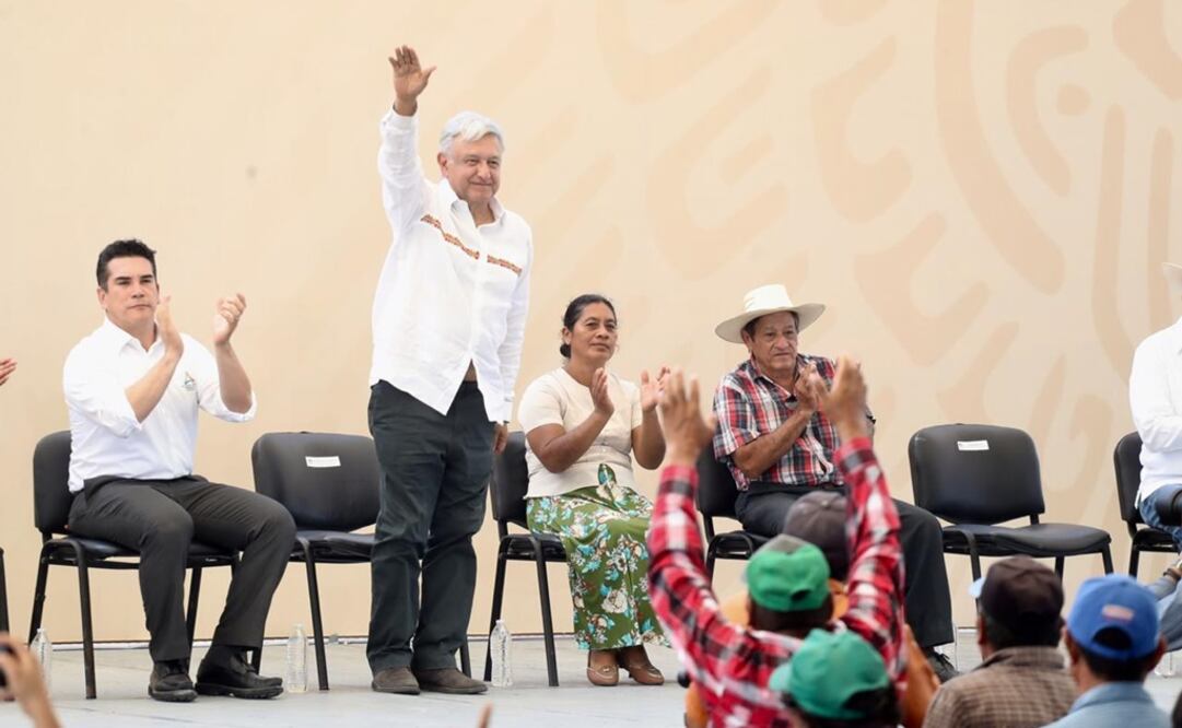 El presidente Andrés Manuel López Obrador, de gira por Campeche. Foto: Germán Espinosa/EL UNIVERSAL 