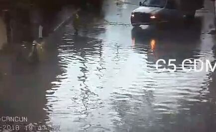 Lluvia deja encharcamientos en Tlalpan, Coyoacán y Benito Juárez