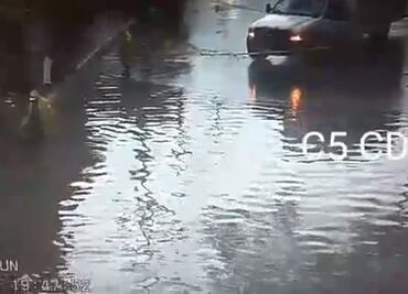 Lluvia deja encharcamientos en Tlalpan, Coyoacán y Benito Juárez