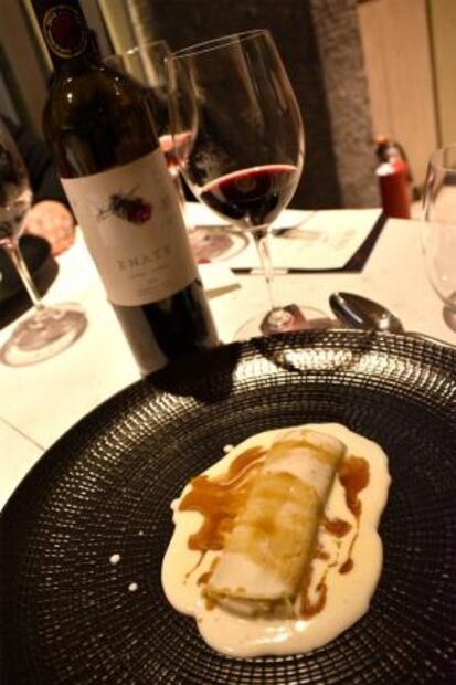 Presentación de la bodega española Enate en el restaurante Noso