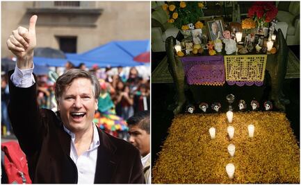 Embajador de EU en México presume su ofrenda mexicana por Día de Muertos 