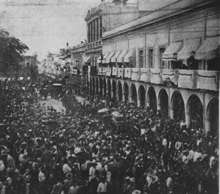 Cuando llevaban a los muertos en tranvías