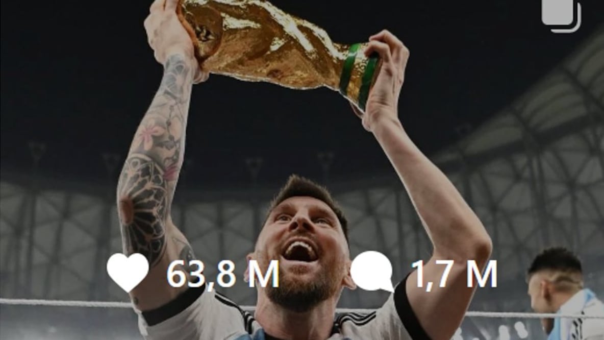 El posteo de Messi que batió el récord de "me gusta” en Instagram