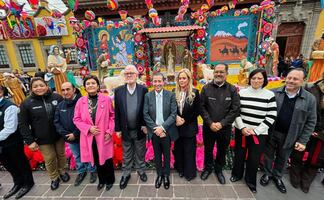 Inauguran Belén Navideño en el Palacio de Cortés; artesanos de Coyoacán dan vida a la tradición